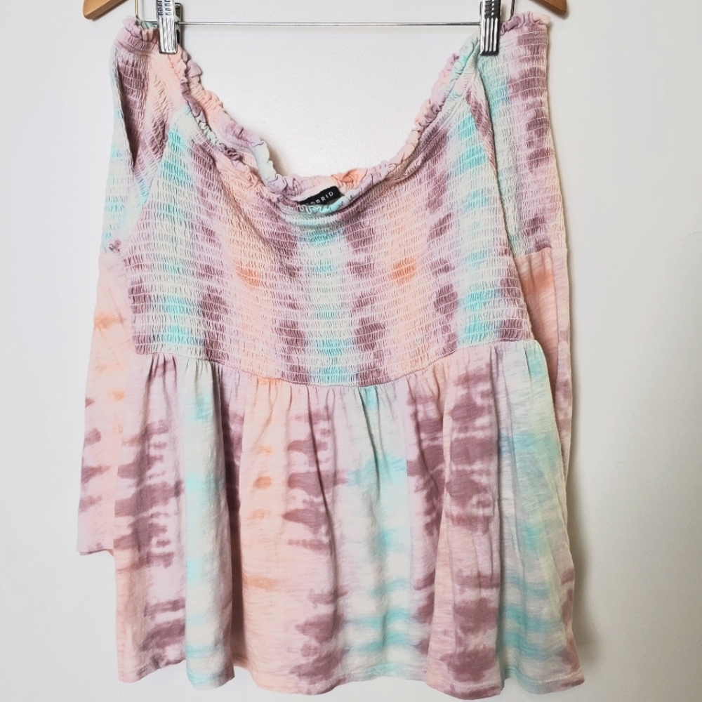 Torrid Pastel Tie Dye Smick Top 3
